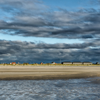 Fanø Bad vom Strand aus.