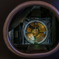 Blick durch das Torpedorohr der Neptun